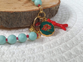 Matte turquoise ketting