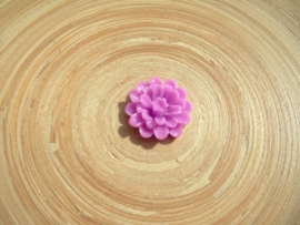 Resin lila cabochon roosje 20 mm