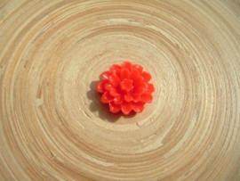 Resin rood cabochon roosje 20 mm