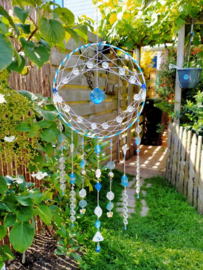 Blauw/transparante Suncatcher/dromenvanger