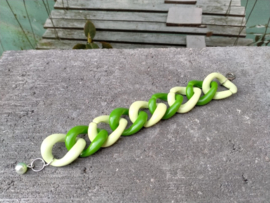 Groene schakel armband