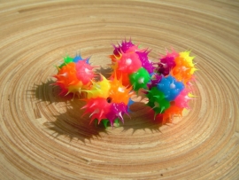 10 Jelly siliconen regenboog kralen