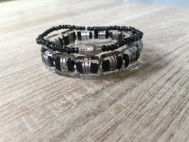 Heren Silverfoil Armbandenset