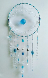 Blauw/transparante Suncatcher/dromenvanger