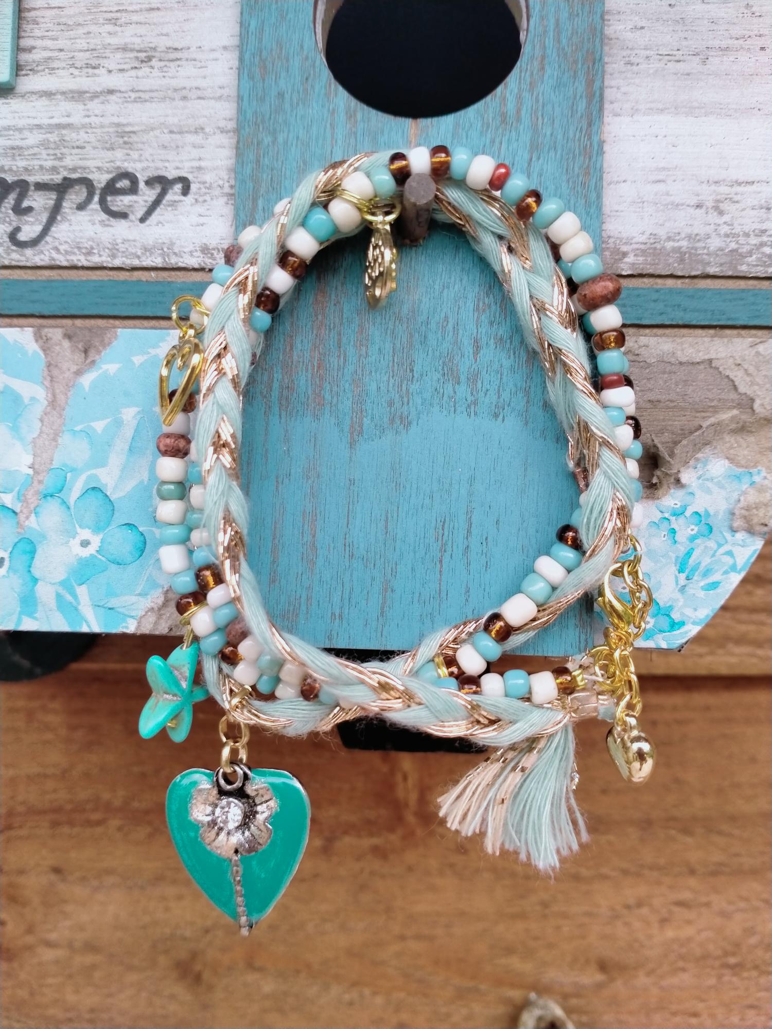 Wikkel armband in Bohemian kleuren