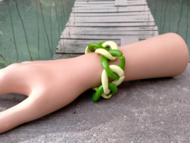 Groene schakel armband