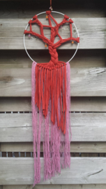 Dromenvanger tree of life tomatenrood en old roze. Maat M