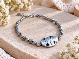 RVS Bloemkralen Armbandje