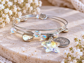 Memory Wire Armband met Bedels