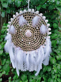 Rieten dromenvanger. Lengte 67 cm. Maat M