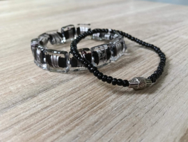 Heren Silverfoil Armbandenset