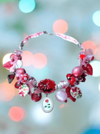Exclusieve rood en roze ketting