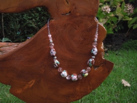 Keramiek bloemenketting
