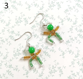 Poppetjes oorbellen - rocailles - handgemaakt - trendy