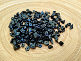 10 Gram zwart agaat splitkralen