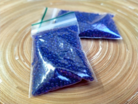 Diep blauwe Miyuki beads van 2 mm 10 gram