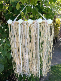 Raffia Boho beach vibe schelpenhanger