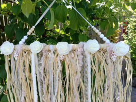 Raffia Boho beach vibe schelpenhanger