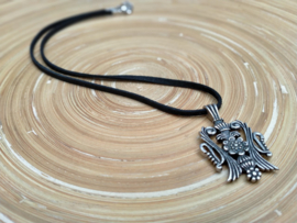 Heren ketting met oud zilveren Viking hanger