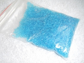 Aqua blauwe rocailles 2 mm 20 gram