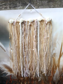 Raffia Boho beach vibe schelpenhanger