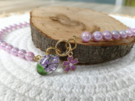 Lila shiny ketting