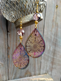 Filigraan oorbellen met gradiënt en multicolor Crystal kralen