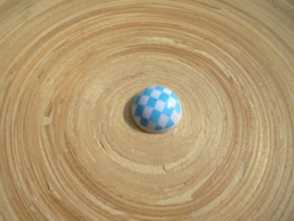 Stoere  resin bal cabochon blauw  15 mm