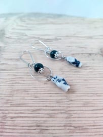 Delfts blauwe oorbellen met klompjes