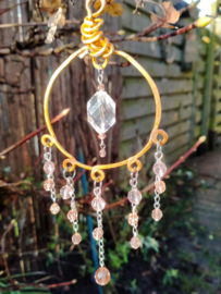 Rosé gouden suncatcher/autospiegel hanger