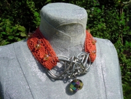 Choker ketting met Chainmail