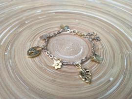 Bedelarmbandje van goudkleurig verguld kettinkje