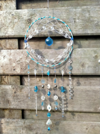 Blauw of transparante Suncatcher of dromenvanger. Maat M