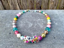 Gemixte glasparelketting