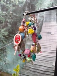 Ibiza style armband met heel veel materialen