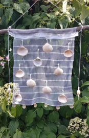Schelpennet decoratiehanger