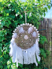 Rieten dromenvanger. Lengte 67 cm. Maat M