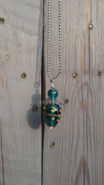 Ballchain ketting met een grote  patrol beschermengel