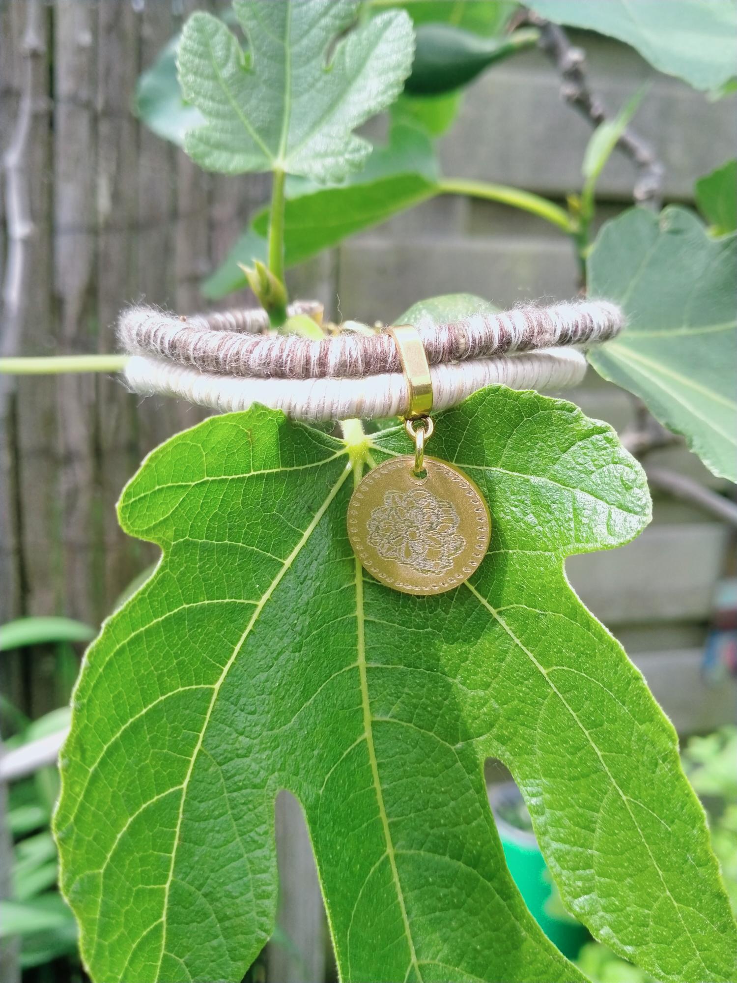 Heren armband met dubbel Trendy cord