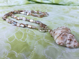 Parelmoer schelpketting - Ibiza & Boho