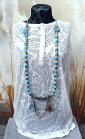 Bohemian glaskralen ketting