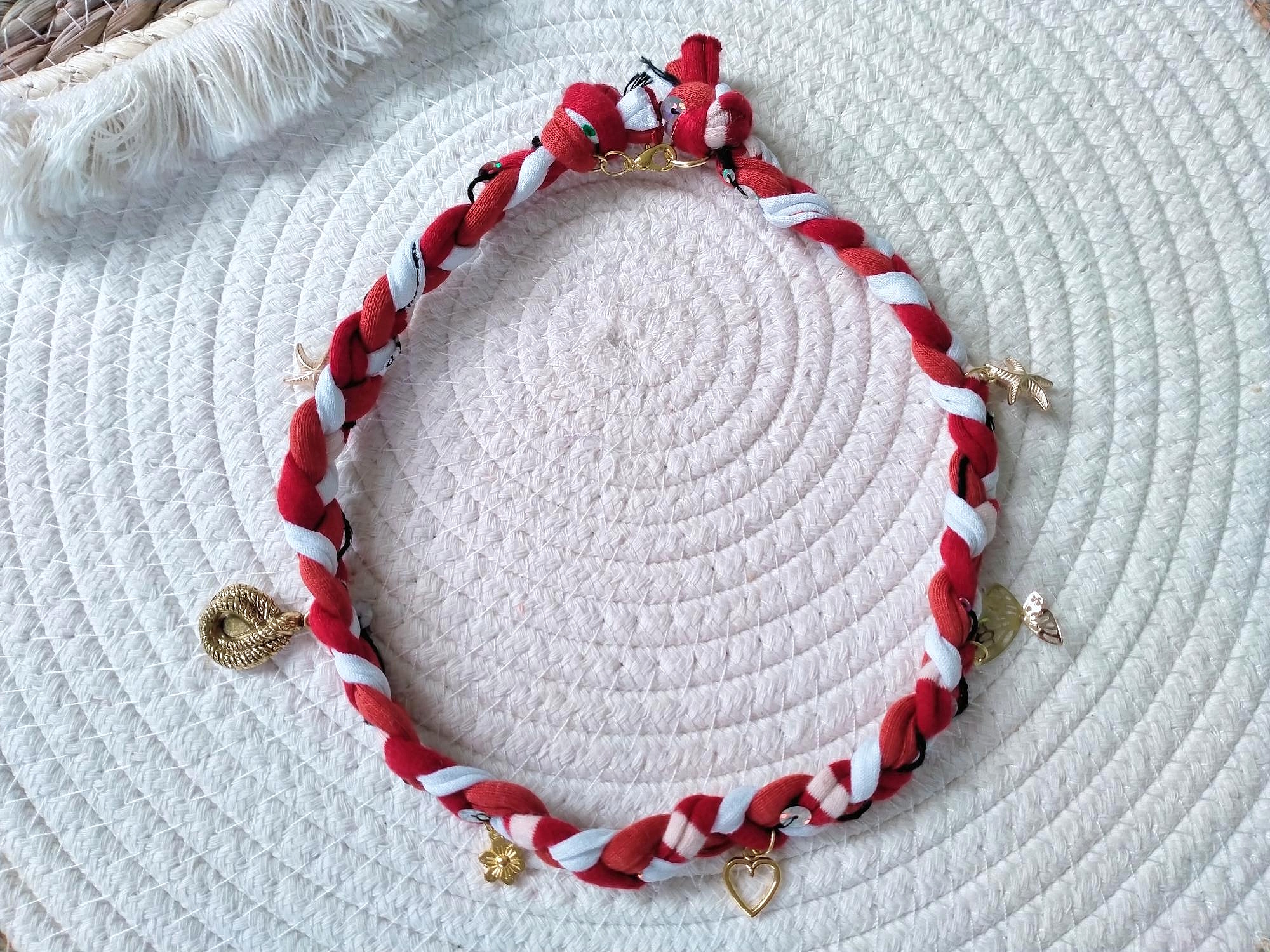 Rood met witte Bandana