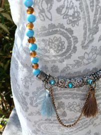 Bohemian glaskralen ketting