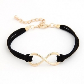 Infinity Armband "Gold & Black Infinity"