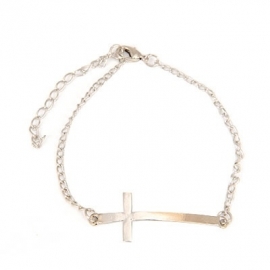 Kruis Armband "Holy Cross" Zilverkleur