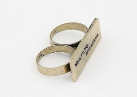 Two Finger Ring "When I Fall In Love"