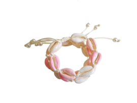 Schelpen Armband "Pink Seashells"