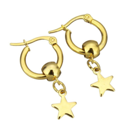 Oorbellen "Small Star Hoop"