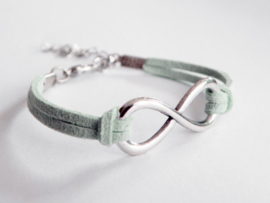 Infinity Armband "Silver & Mint Infinity"