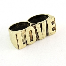Two Finger Ring "BIG LOVE"